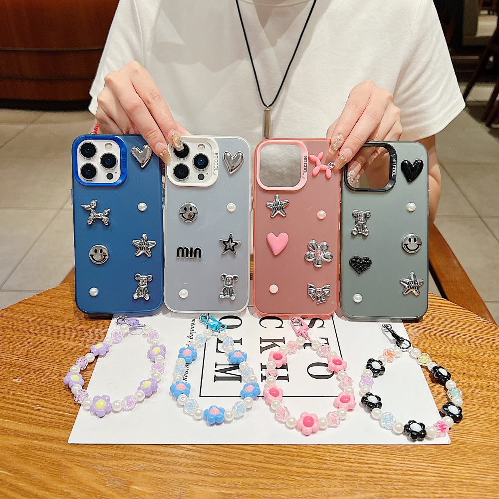 Matte Finish 3D Charm Phone Case
