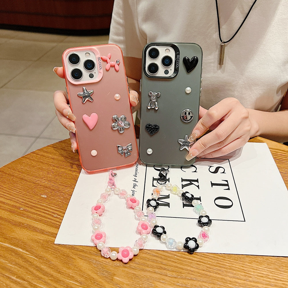 Matte Finish 3D Charm Phone Case