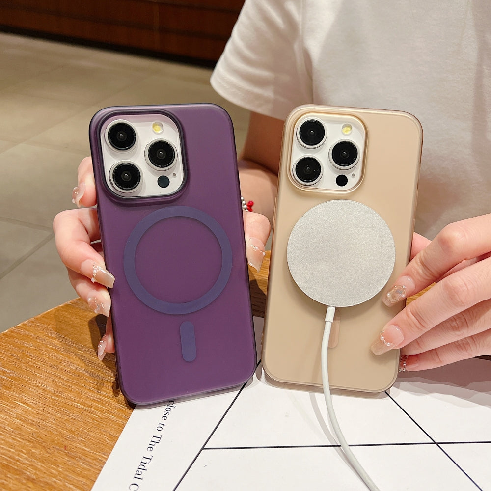 Matte Magnetic Anti Fingerprint Phone Case | Mobile Cover - iPhone 14 Plus