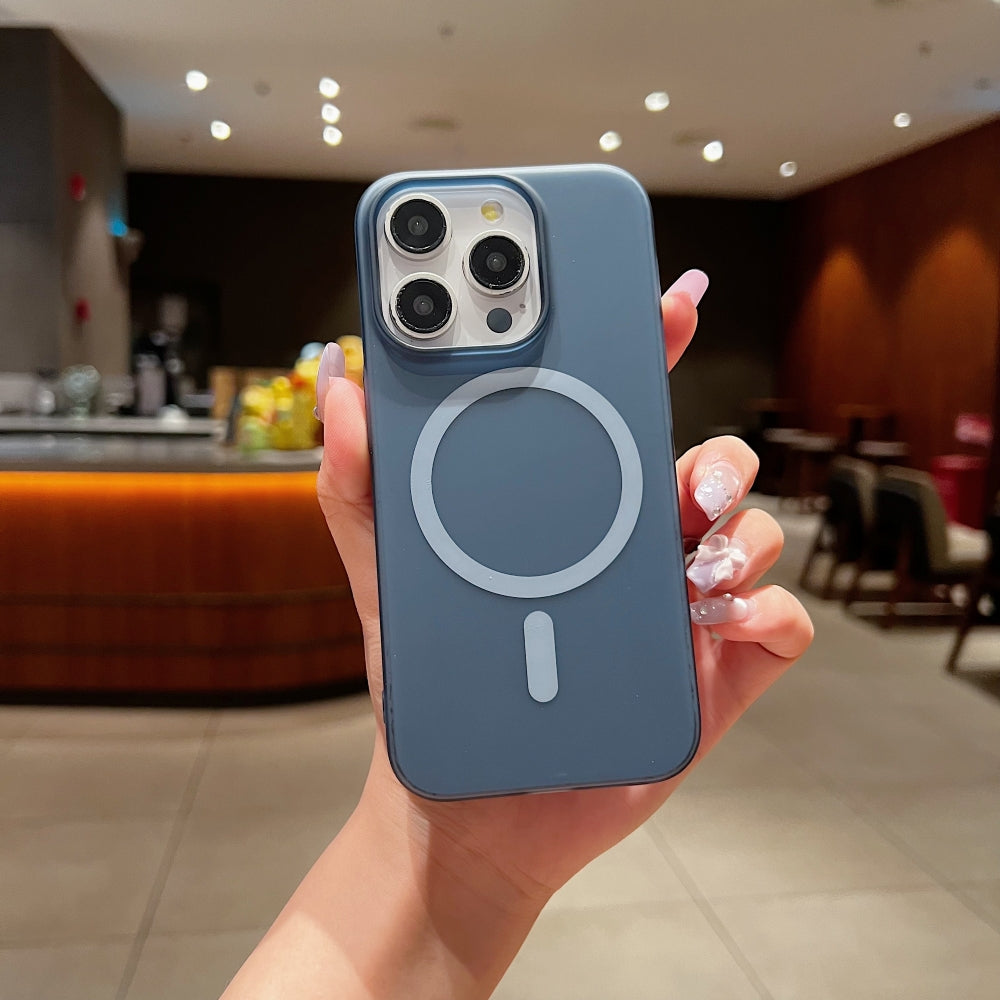 Matte Magnetic Anti Fingerprint Phone Case | Mobile Cover - iPhone 14 Plus