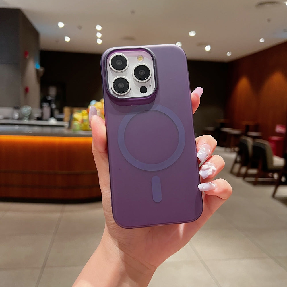 Matte Magnetic Anti Fingerprint Phone Case | Mobile Cover - iPhone 14 Plus