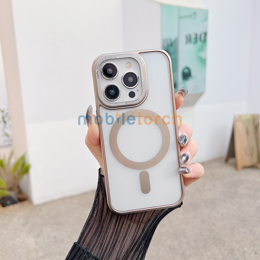 Metal Camera Frame Magsafe TPU (Soft) | PC (Hard) Phone Case - iPhone 12