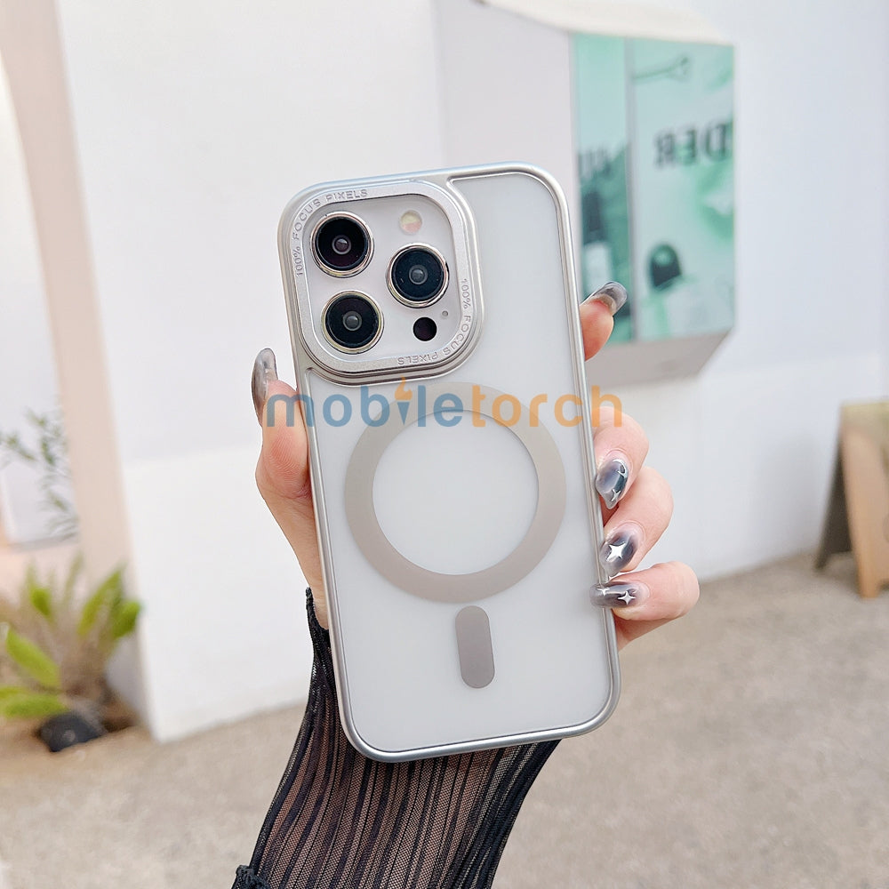 Metal Camera Frame Magsafe TPU (Soft) | PC (Hard) Phone Case - iPhone 12
