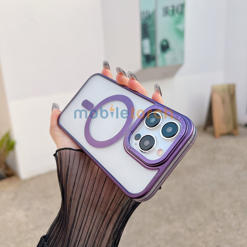 Metal Camera Frame Magsafe TPU (Soft) | PC (Hard) Phone Case - iPhone 12
