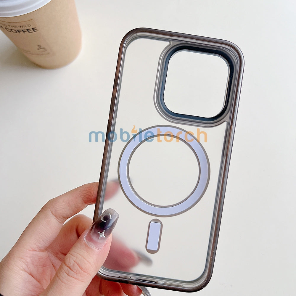 Metal Camera Frame Magsafe TPU (Soft) | PC (Hard) Phone Case - iPhone 12