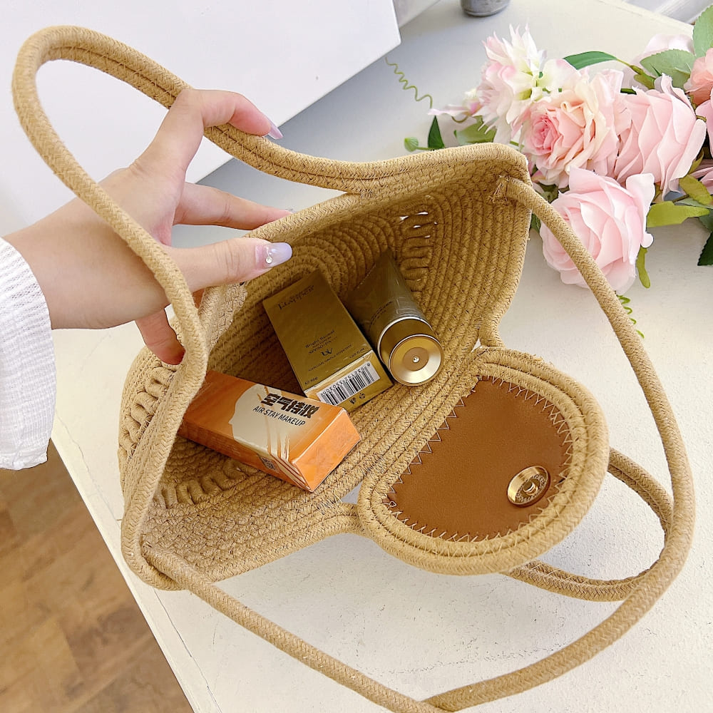 Twist-Weave Shoulder Bag