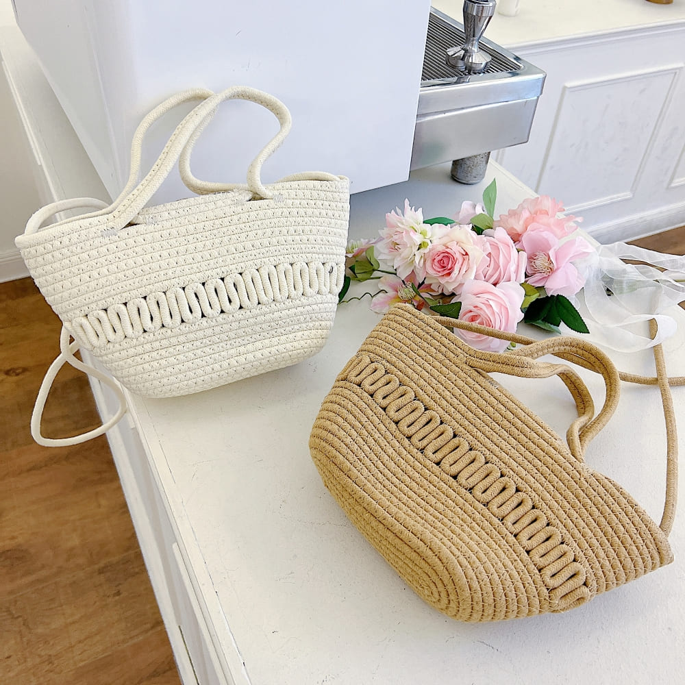 Twist-Weave Shoulder Bag