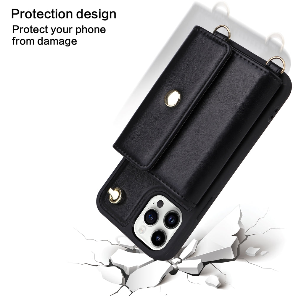 Phone Protective PU Leather Wallet Purse Case with Card Holder - iPhone 14 Plus