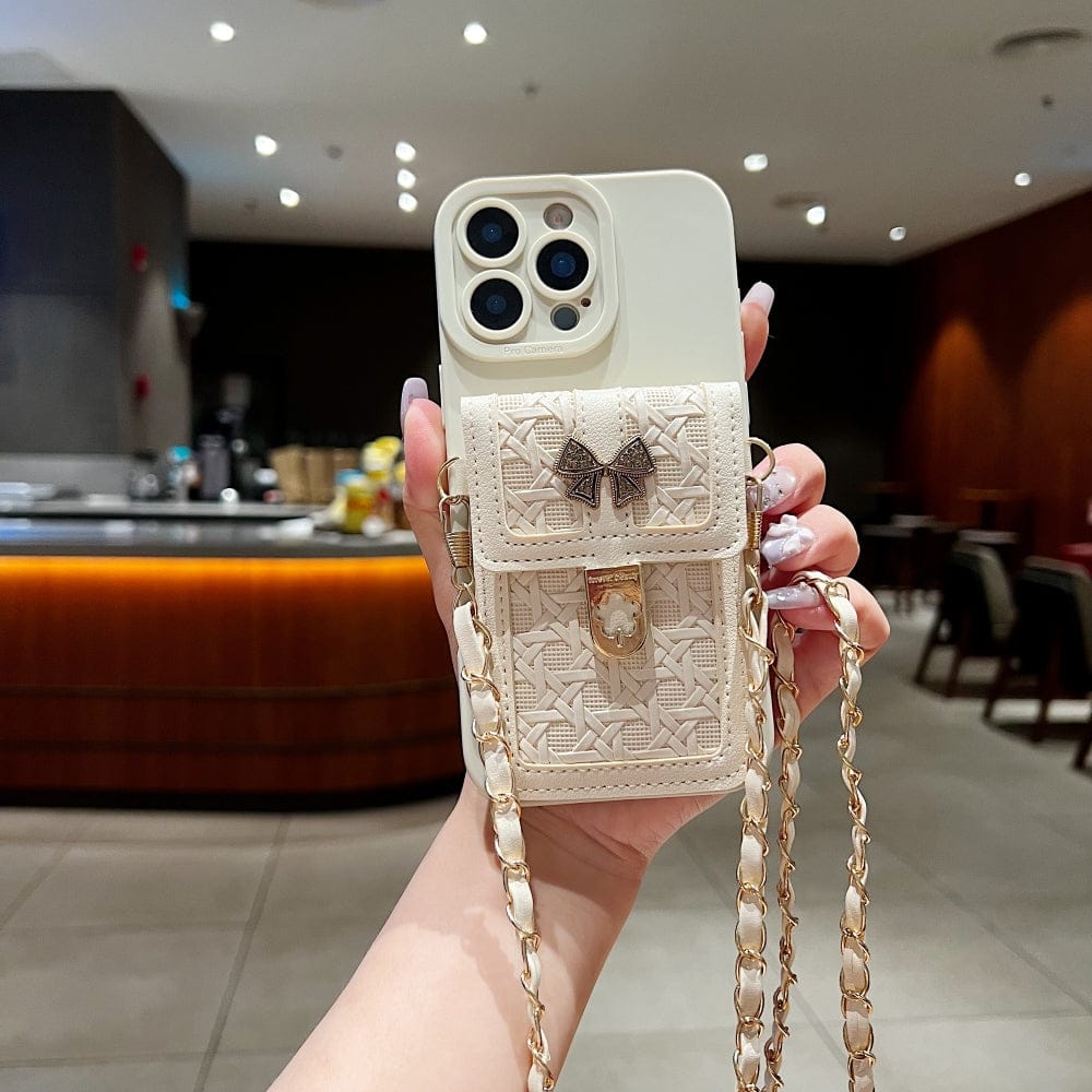 Portable Crossbody Strap Wallet Camera Protection Phone Case