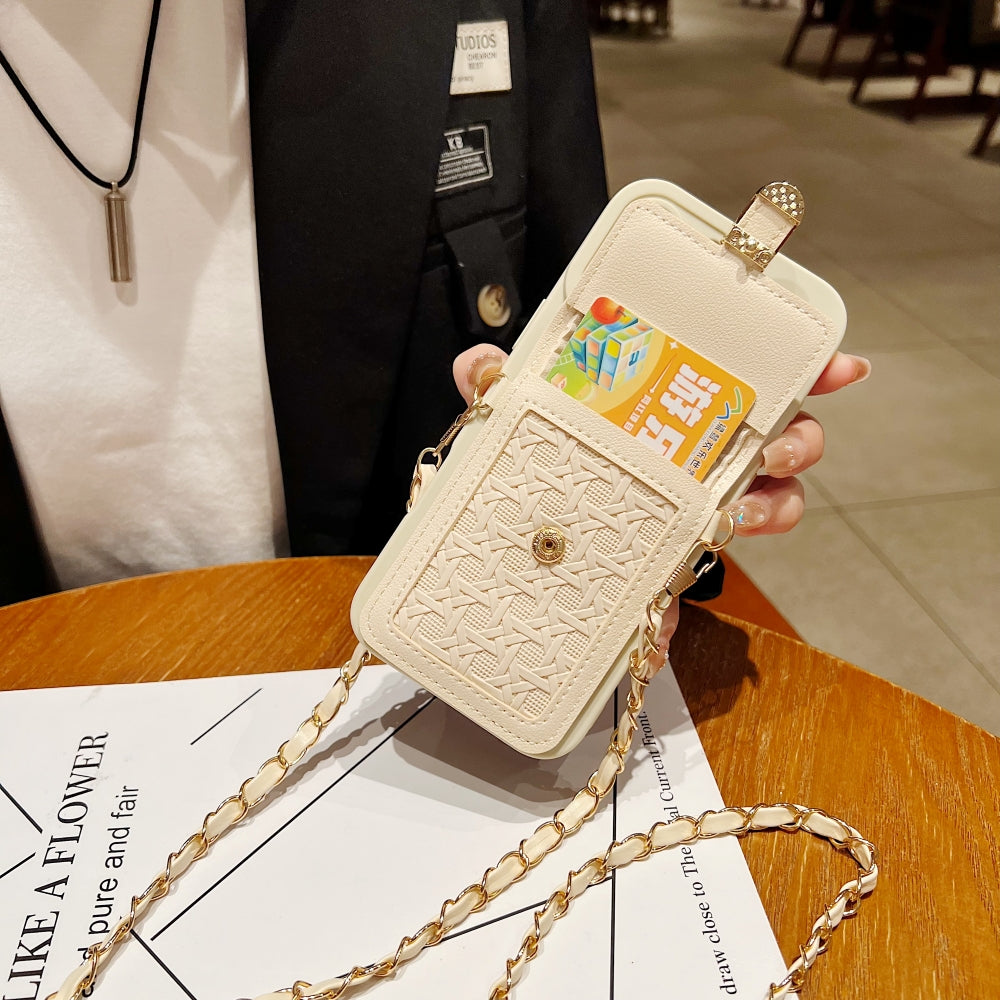 Portable Crossbody Strap Wallet Camera Protection Phone Case