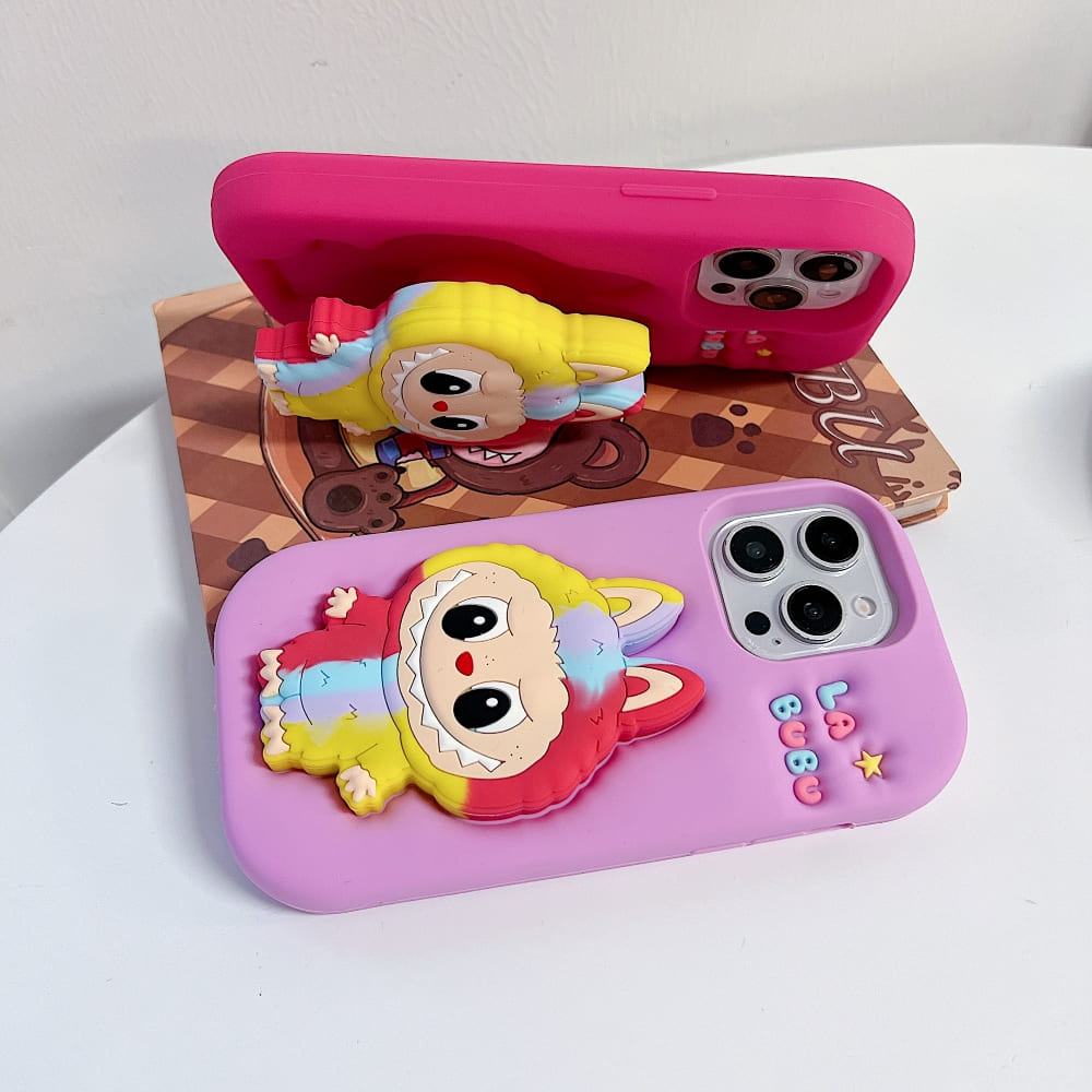 Rainbow Bunny Labubu Phone Case