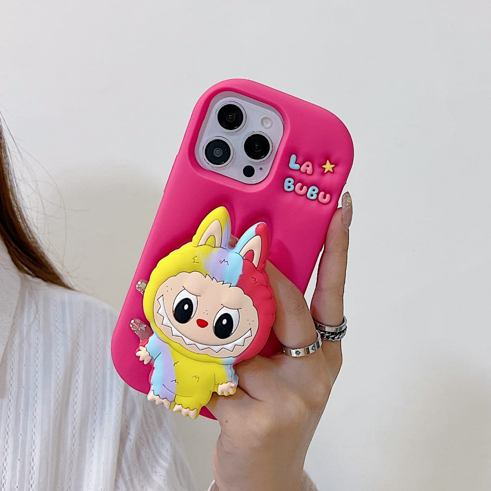 Rainbow Bunny Labubu Phone Case