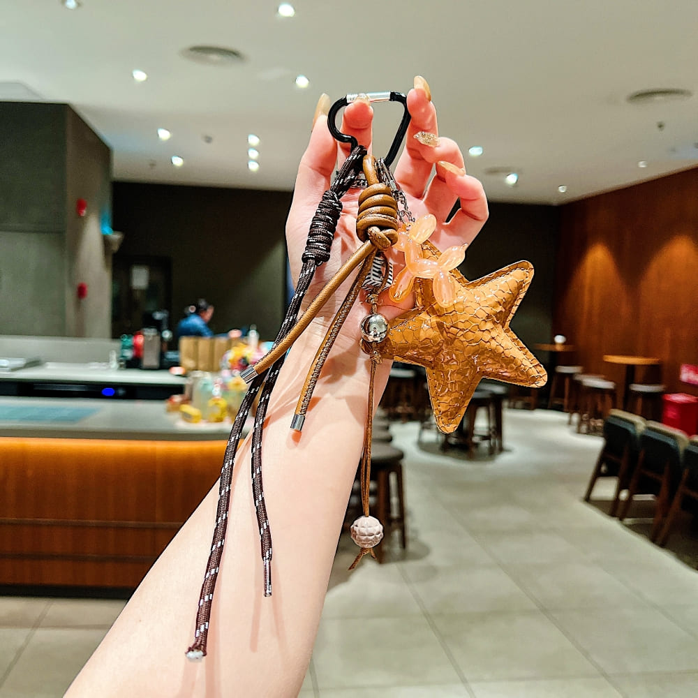 Star Ornament Bow Rope Phone Charm | Keychain | Handbag Charm
