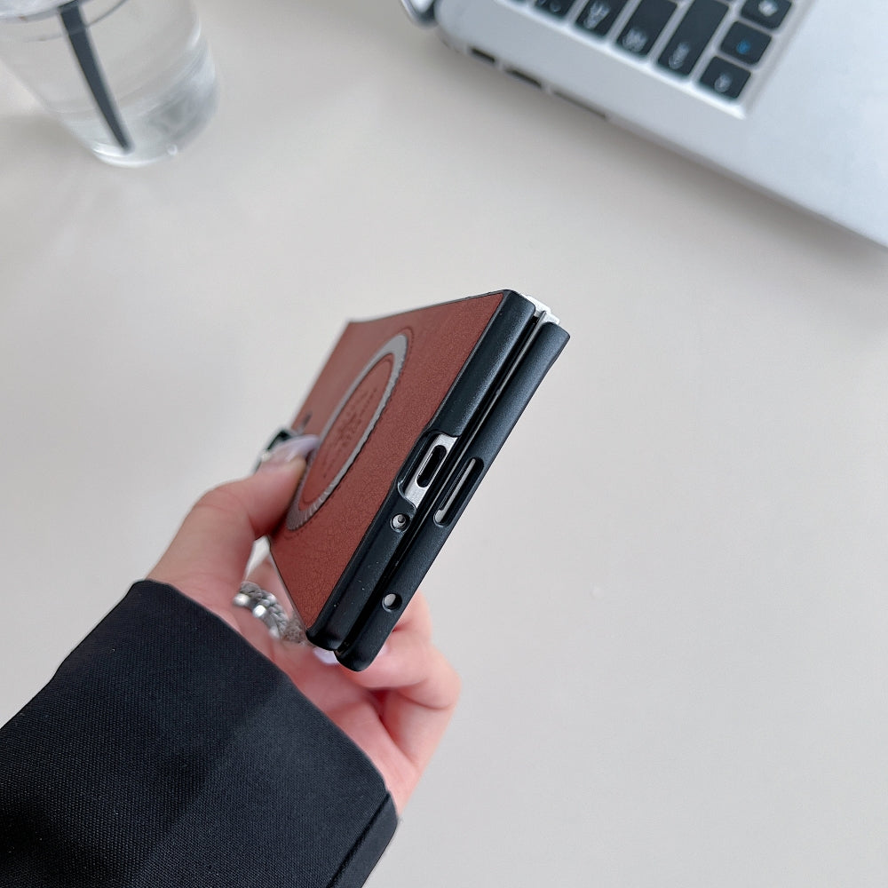 Retro PU Leather Magsafe Phone Case - Samsung Z Series