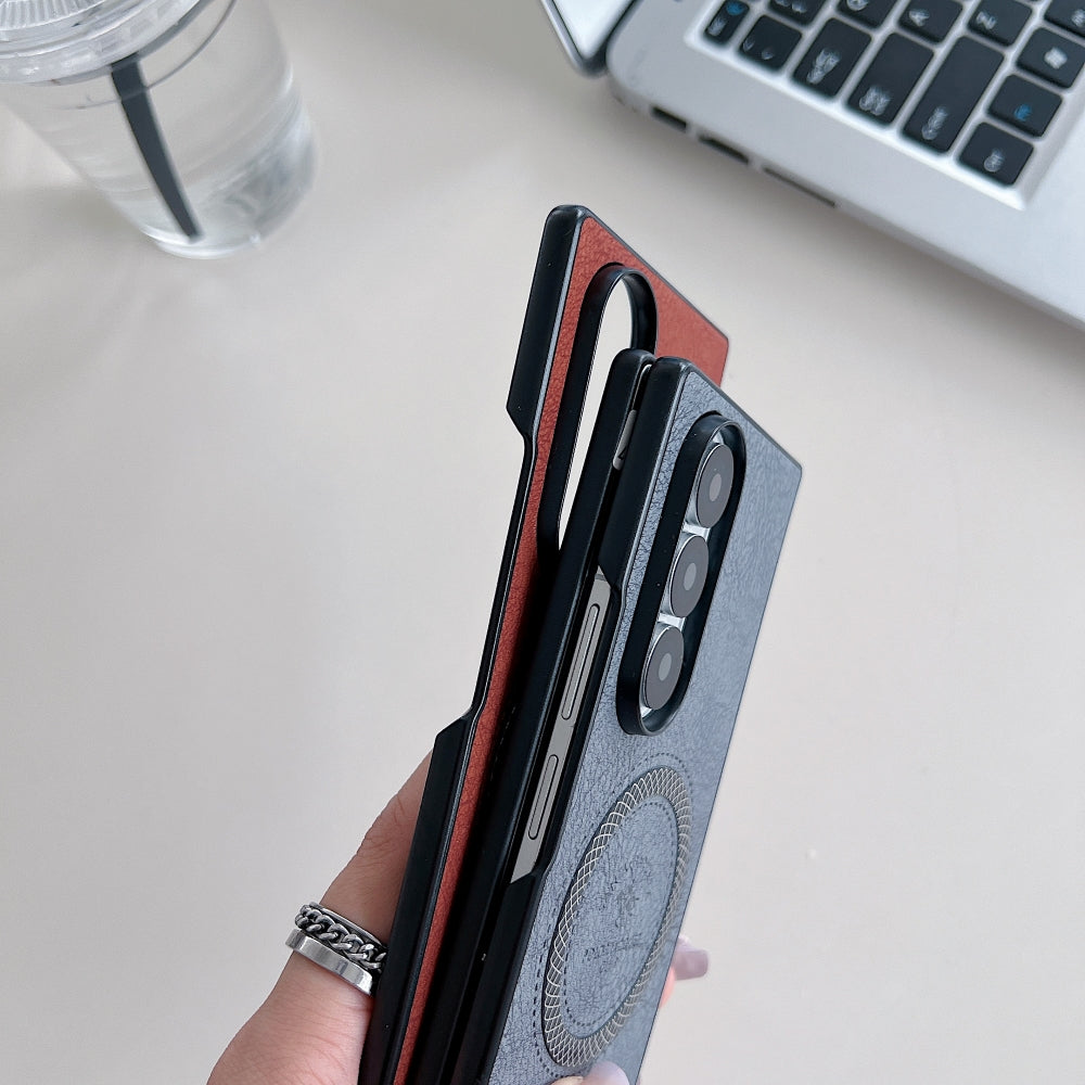 Retro PU Leather Magsafe Phone Case - Samsung Z Series