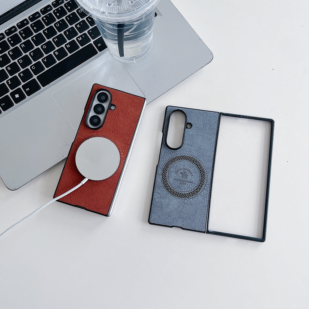 Retro PU Leather Magsafe Phone Case - Samsung Z Series