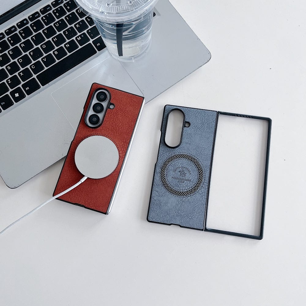 Retro PU Leather Magsafe Phone Case - Samsung Z Series