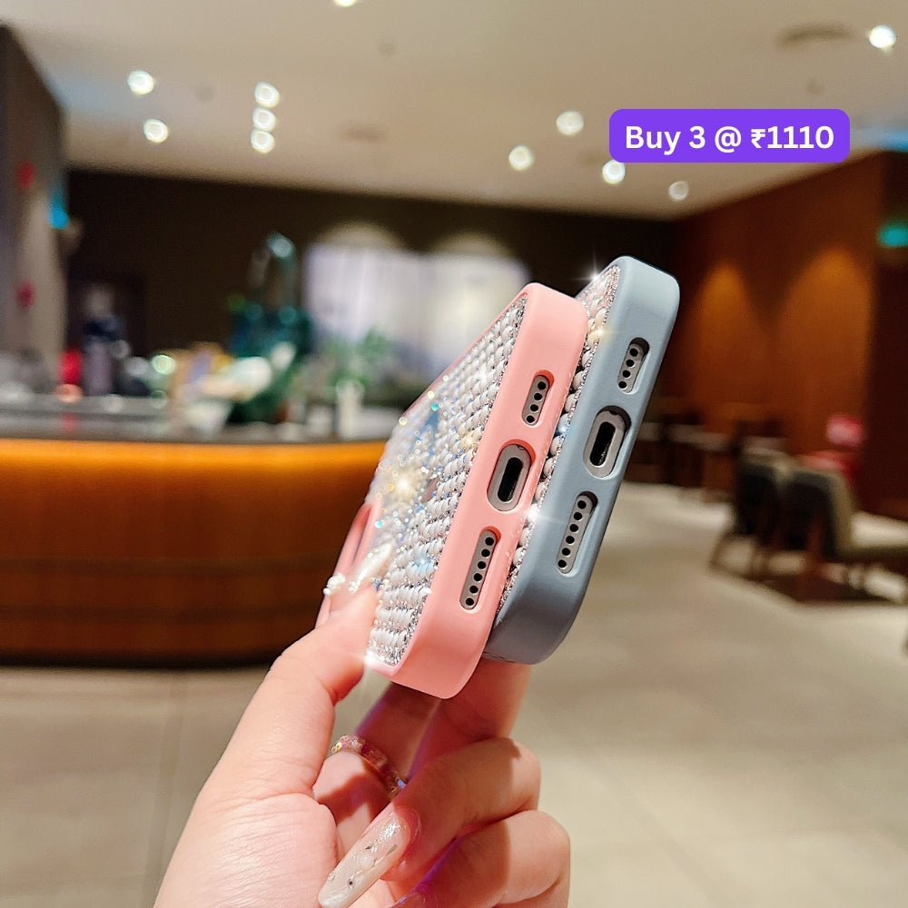 Shining Star and Pearl Diamond Magsafe Phone Case - iPhone 16 Pro