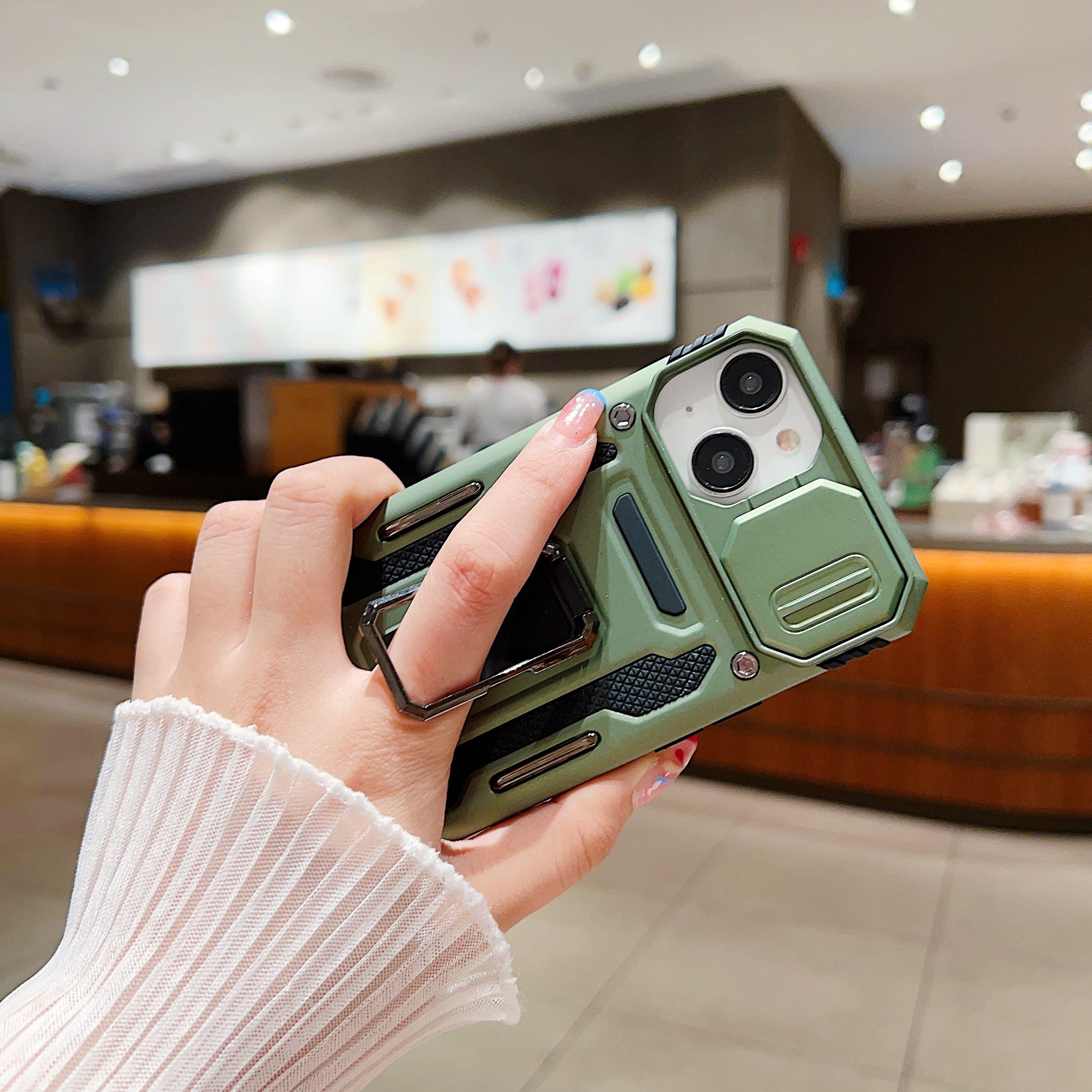 Shockproof Camera Shutter Ring Holder Stand Cover