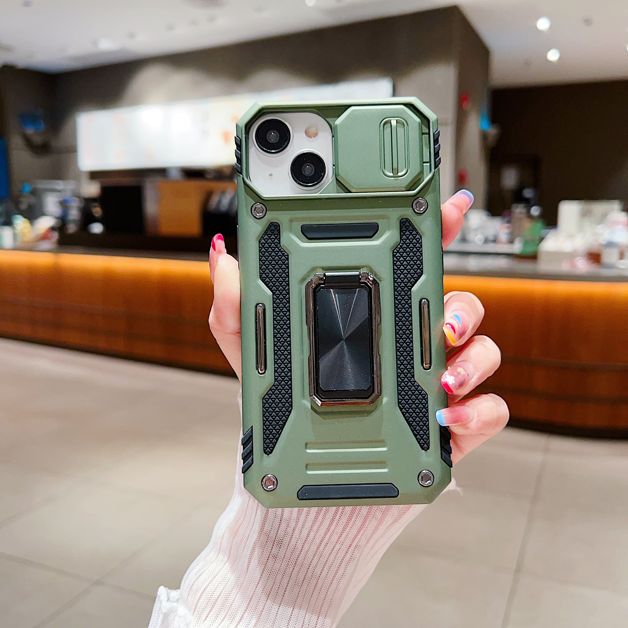 Shockproof Camera Shutter Ring Holder Stand Cover