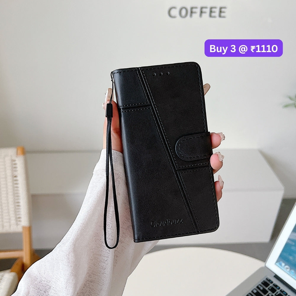 Shockproof PU Leather Flip Phone Case - Moto G84 (5G)