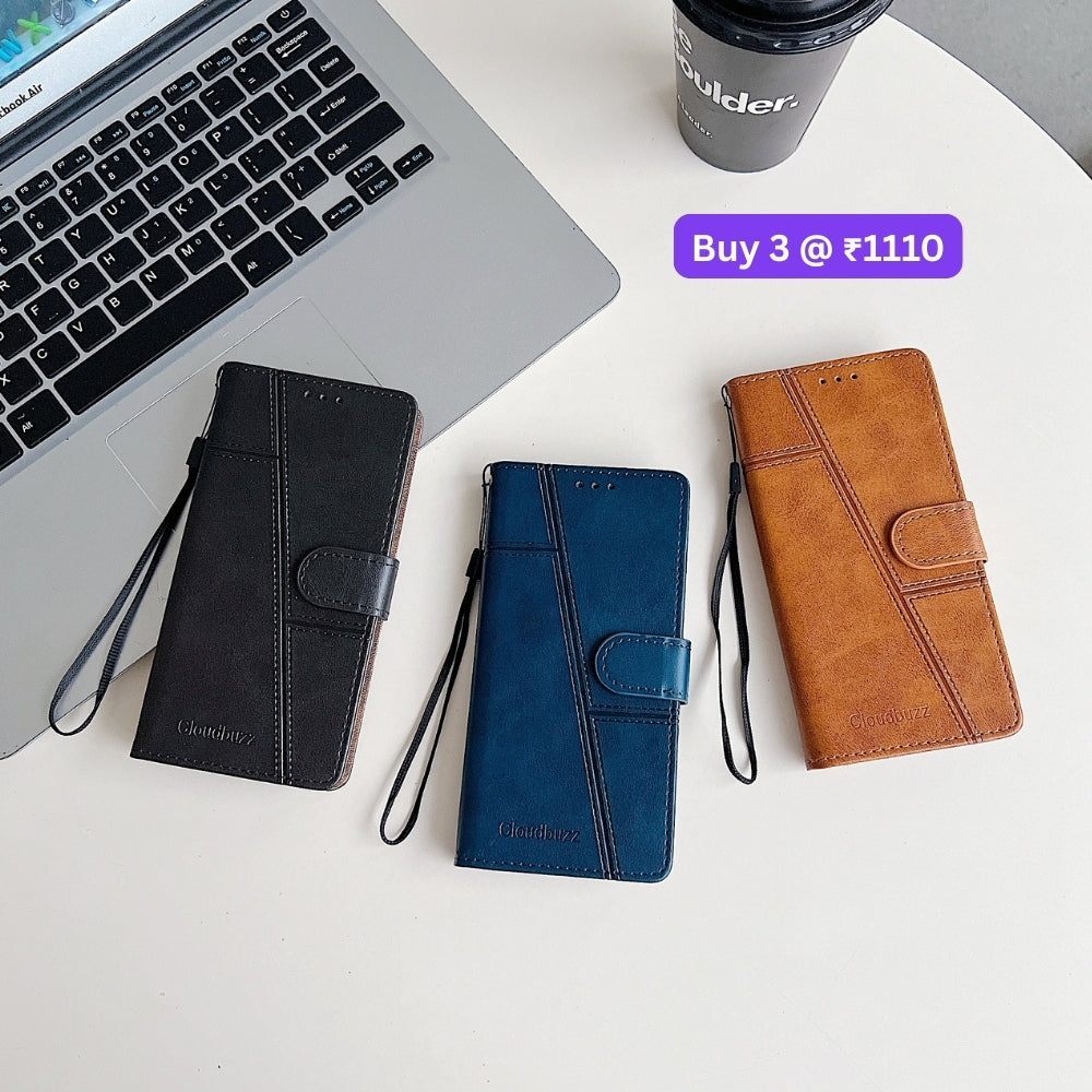 Shockproof PU Leather Flip Phone Case - Moto G84 (5G)