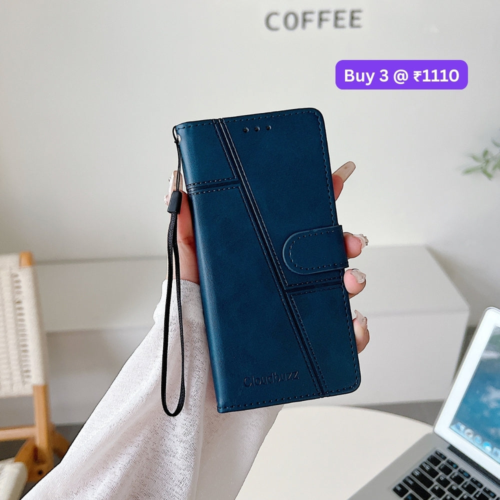 Shockproof PU Leather Flip Phone Case - Moto G84 (5G)