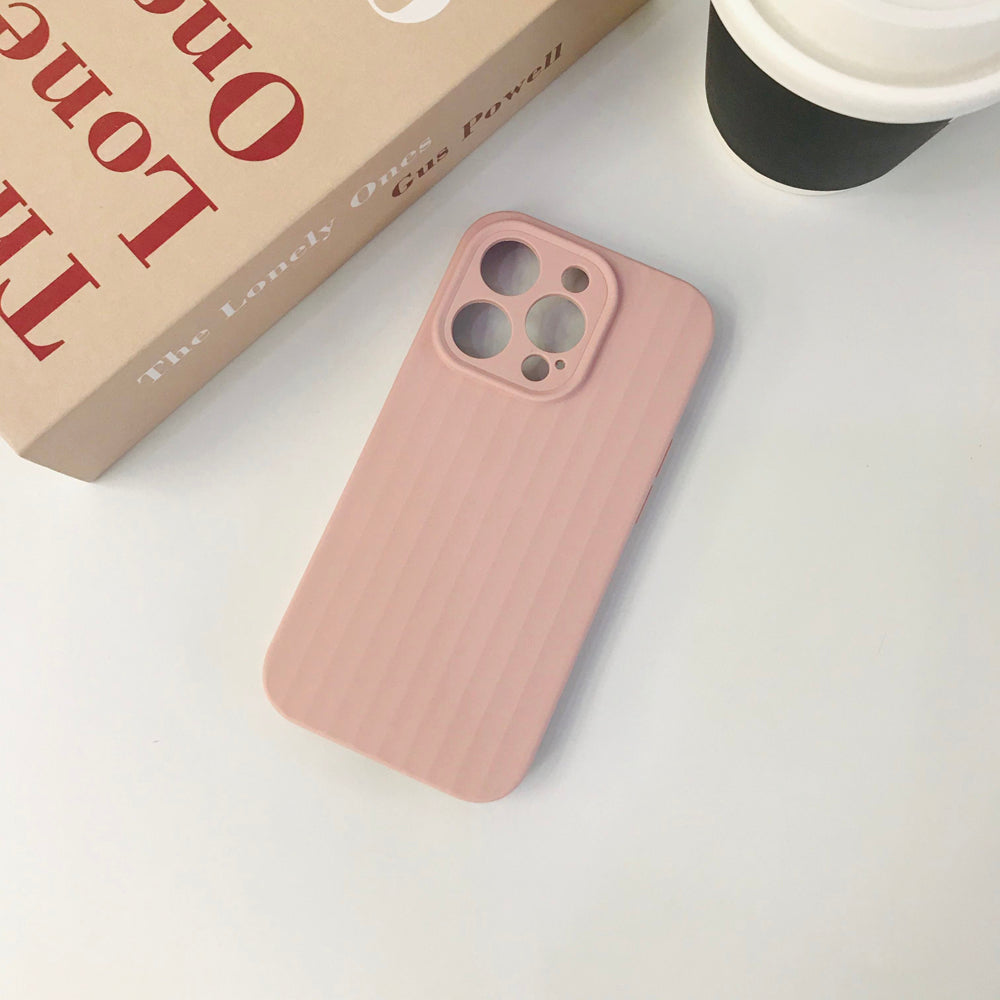 Premium Stripe Silicone Camera Protection Cover - iPhone 15 Pro Max