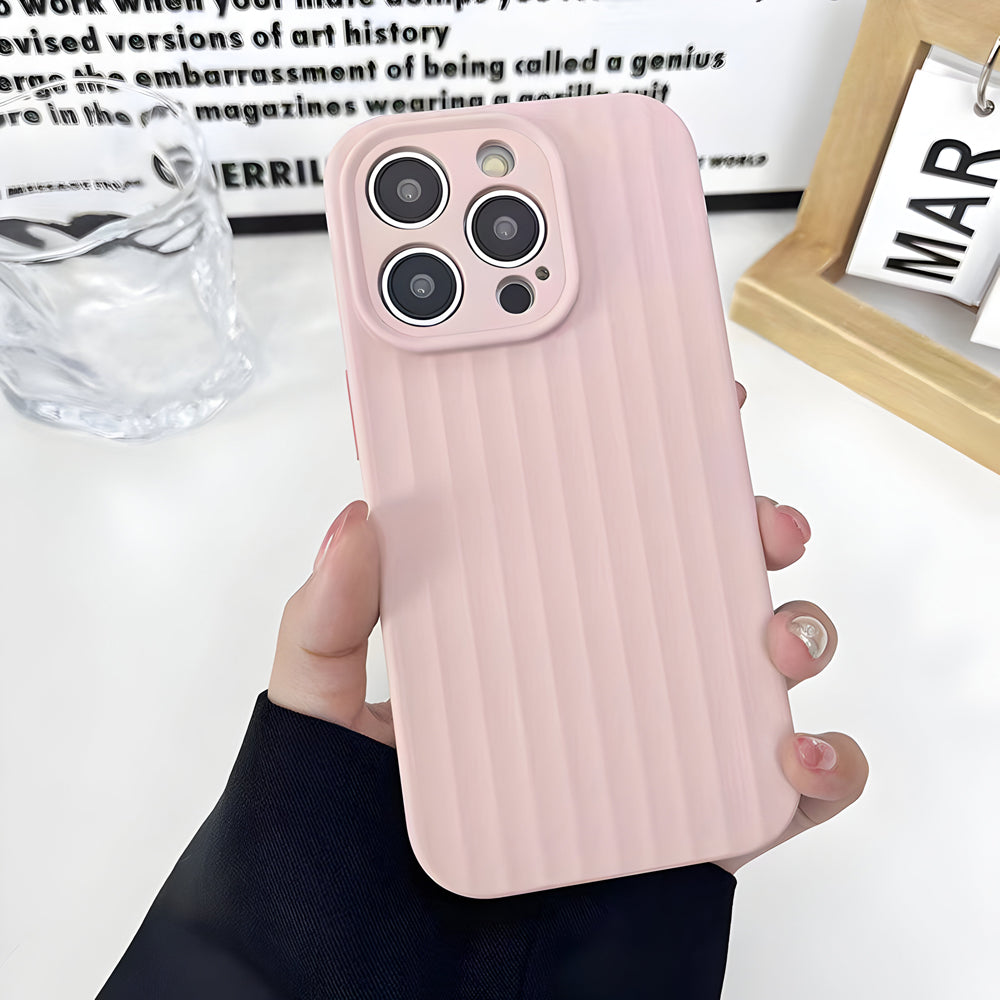 Premium Stripe Silicone Camera Protection Cover - iPhone 15 Pro Max