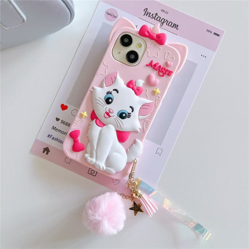 Silicone 3D Meow Chic Phone Case