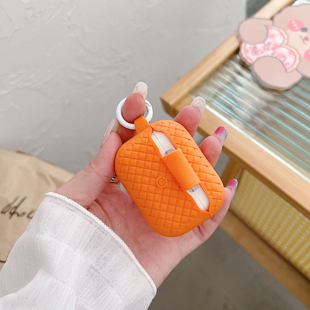 Tiny Bear Pattern Silicone Soft Case | PC (Hard) Case with Keychain Hook for Airpod Pro 2 | Airpod 3 | Airpod 4