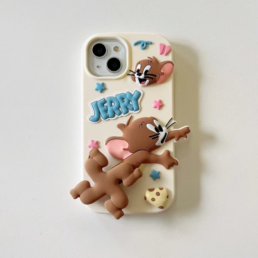 Silicone Soft 3D Running Cartoon Phone Case