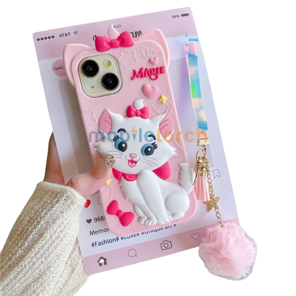 Silicone 3D Meow Chic TPU (Soft) Phone Case - iPhone 14 Pro Max