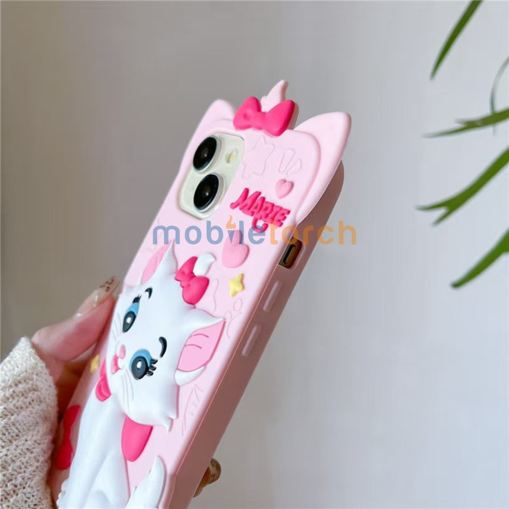 Silicone 3D Meow Chic TPU (Soft) Phone Case - iPhone 14 Pro Max