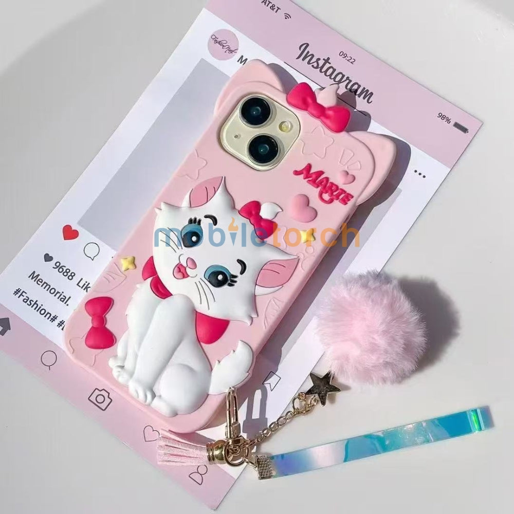 Silicone 3D Meow Chic TPU (Soft) Phone Case - iPhone 14 Pro Max