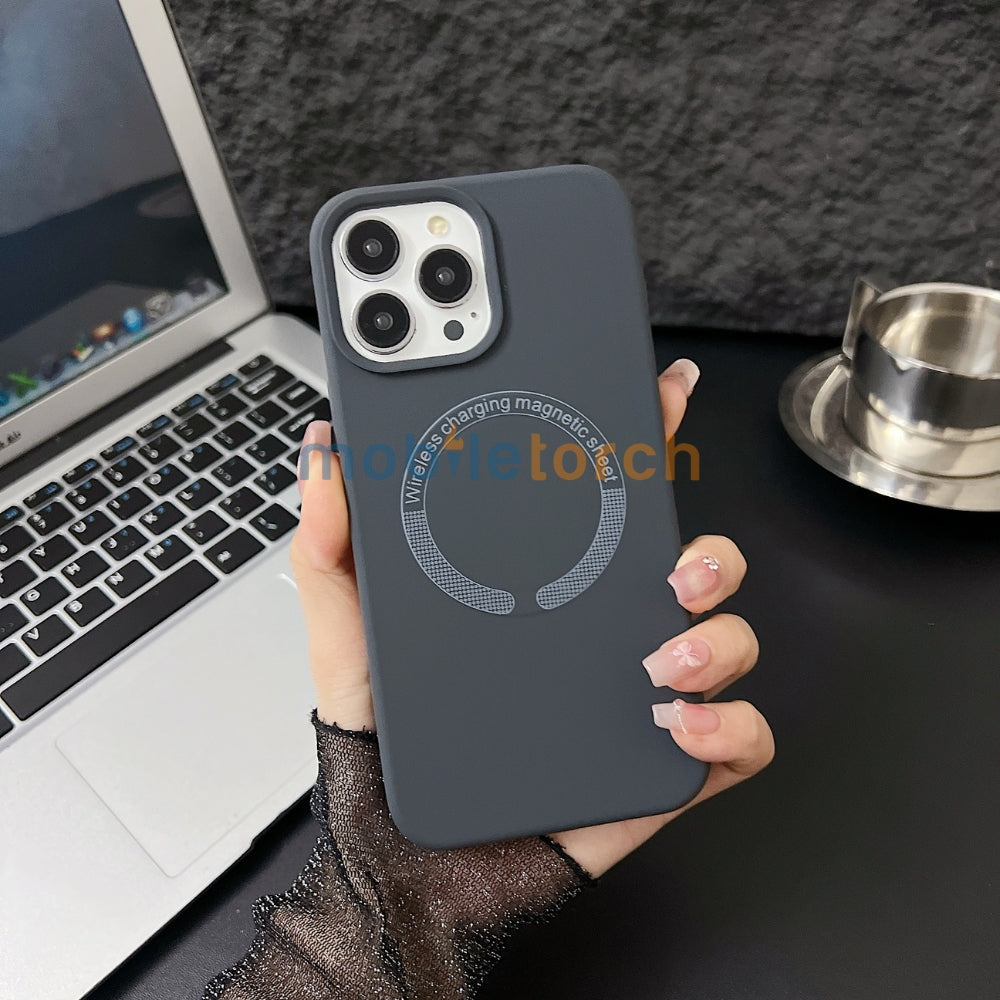 Silicone Magsafe Charging Phone Case - iPhone 15 Pro Max