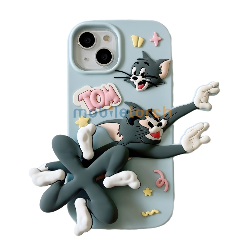 Silicone Soft 3D Running Cartoon Phone Case - iPhone 11