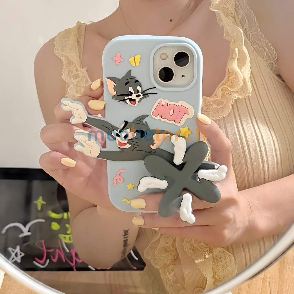 Silicone Soft 3D Running Cartoon Phone Case - iPhone 11