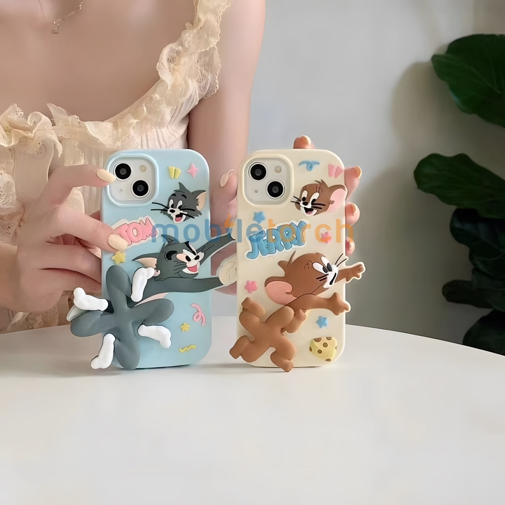 Silicone Soft 3D Running Cartoon Phone Case - iPhone 11