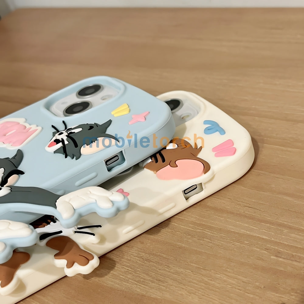 Silicone Soft 3D Running Cartoon Phone Case - iPhone 11