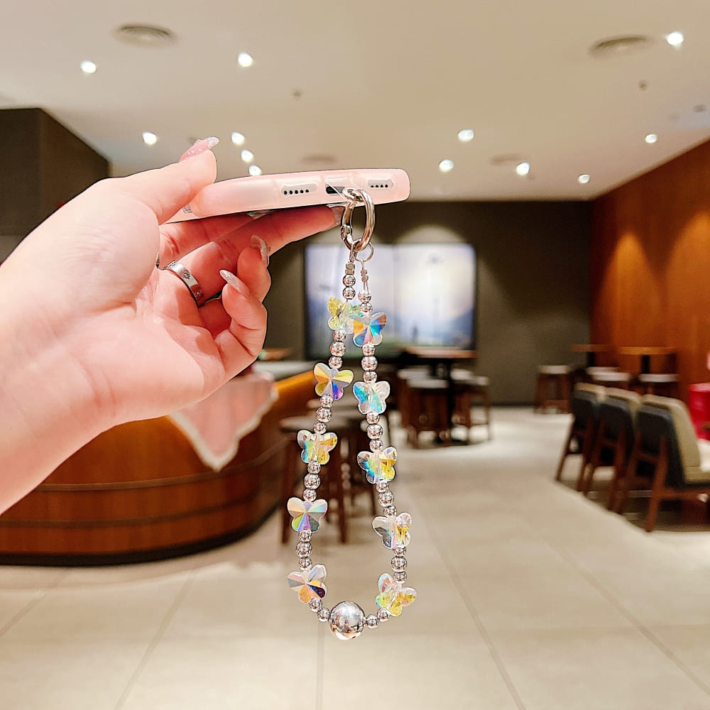 Silver Fairy Wings Phone Charms