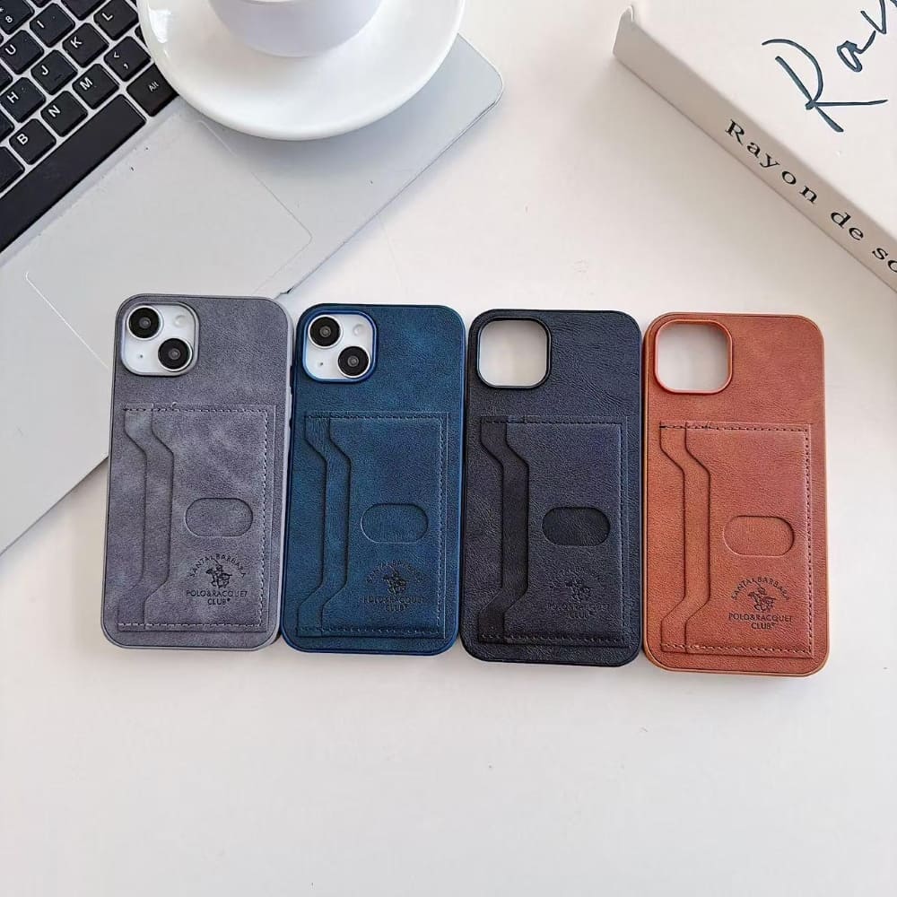 Smart Slot Leather Phone Case