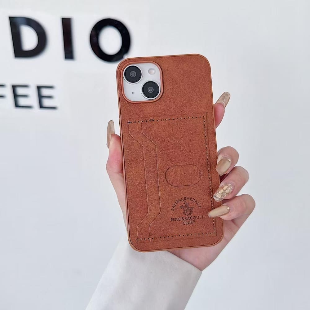 Smart Slot Leather Phone Case