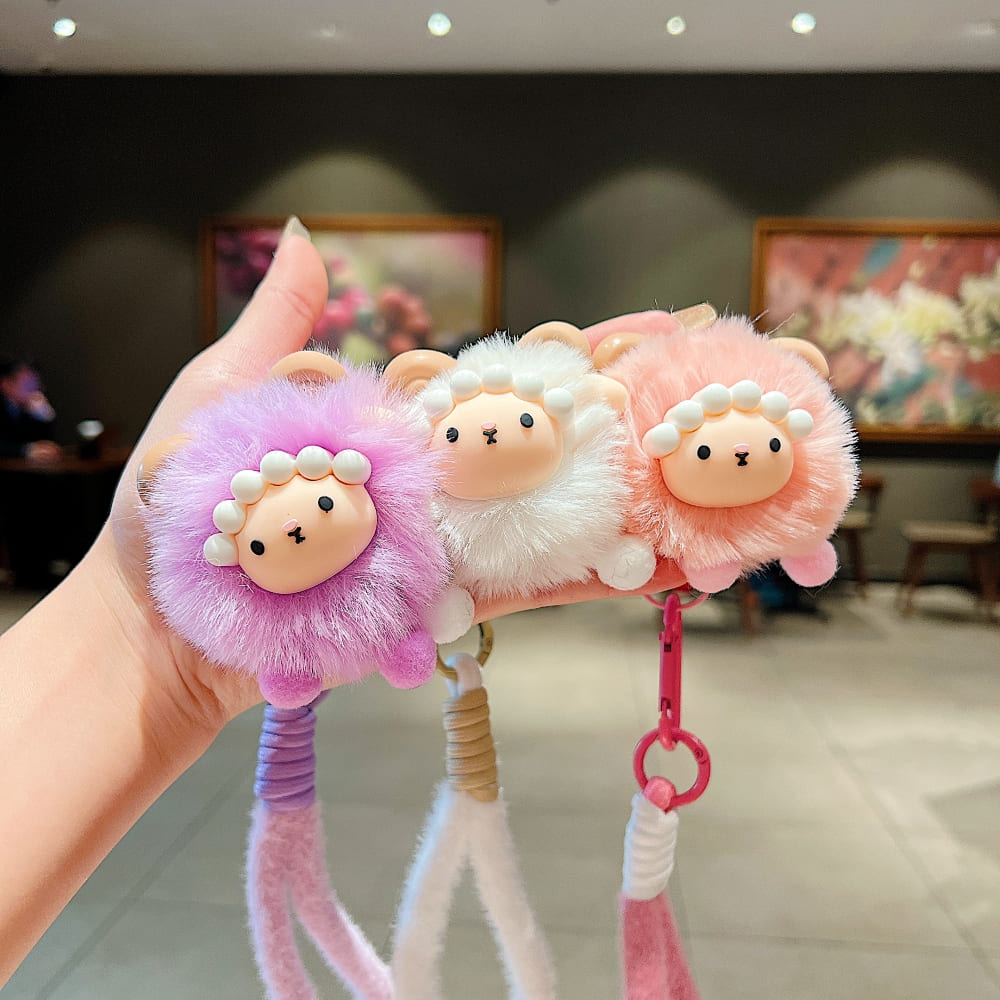 Soft Puff Sheep Phone Charm | Keychain | Handbag Charm