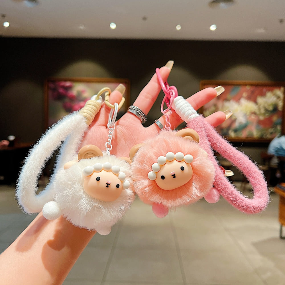 Soft Puff Sheep Phone Charm | Keychain | Handbag Charm