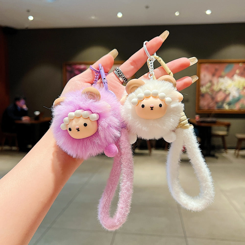 Soft Puff Sheep Phone Charm | Keychain | Handbag Charm