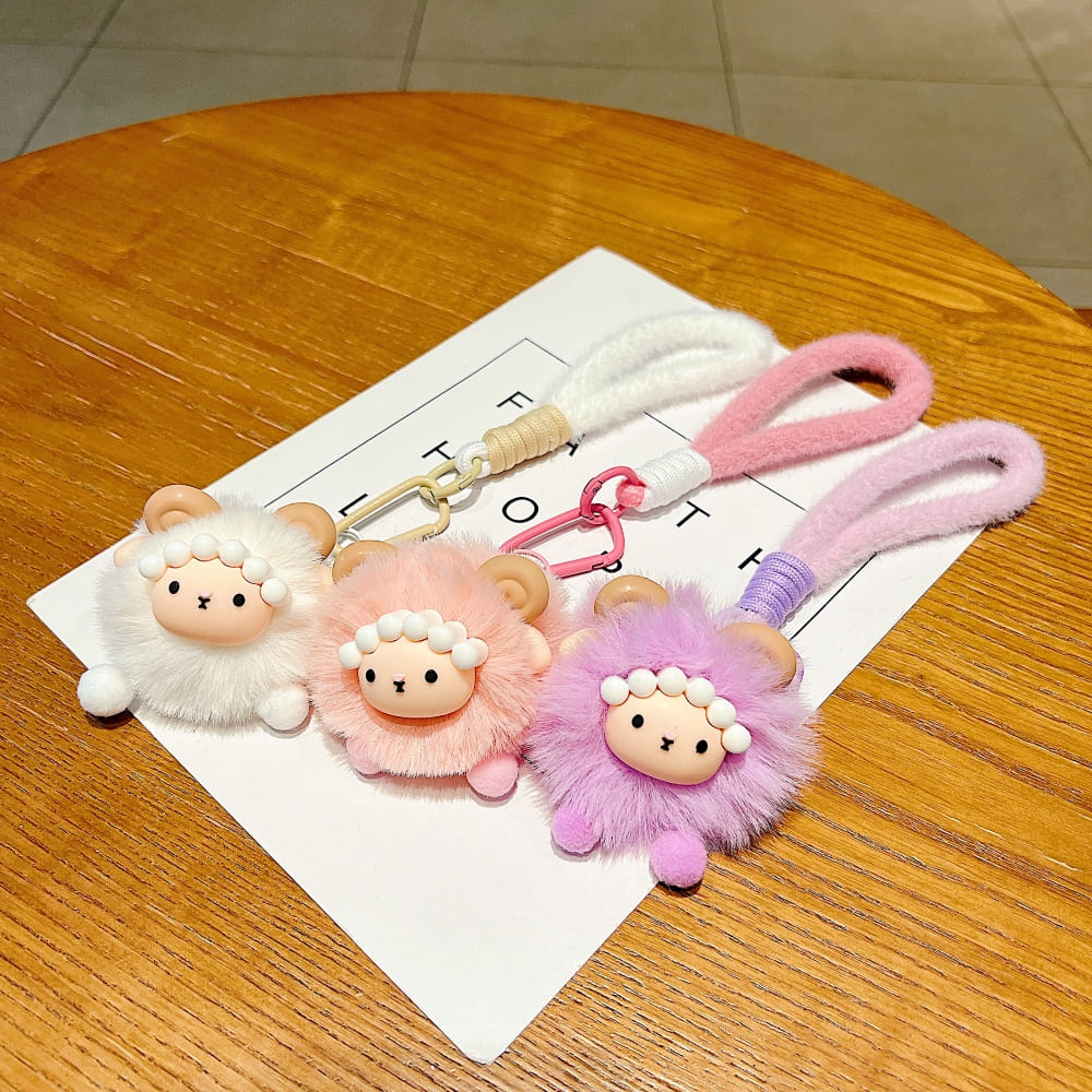 Soft Puff Sheep Phone Charm | Keychain | Handbag Charm