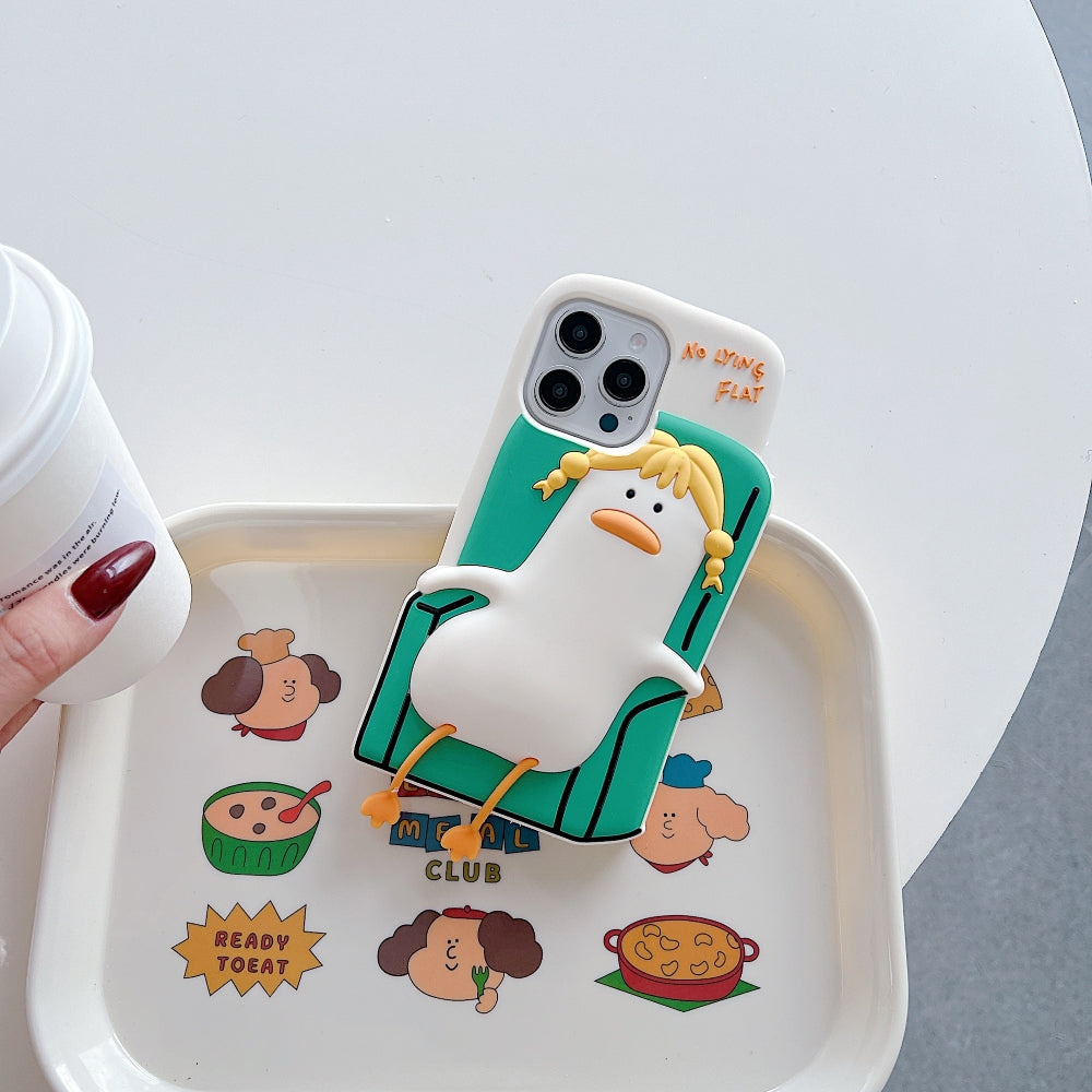 Soft Silicone Ducklings Phone Case - iPhone 13 Pro Max