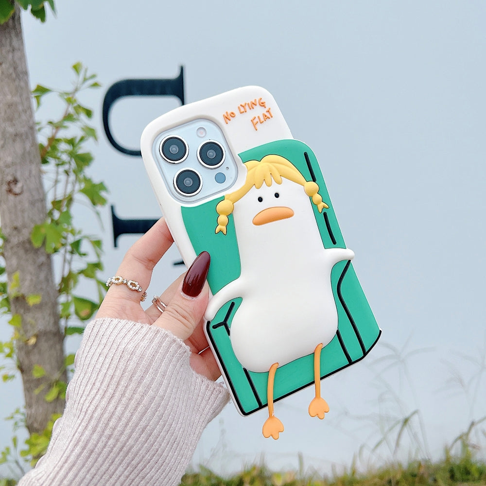 Soft Silicone Ducklings Phone Case - iPhone 13 Pro Max