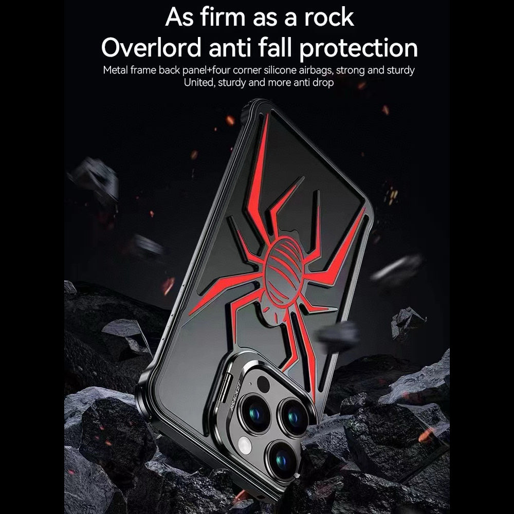 Spider Design Smart Kickstand Bumper Phone Case- iPhone 13 Pro Max